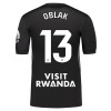 Original Fußballtrikot Atlético Madrid Oblak 13 Torwart 2025-26 Schwarze Für Herren